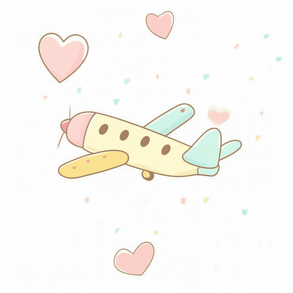 Cartoon Airplane Tribe original repeating artwork