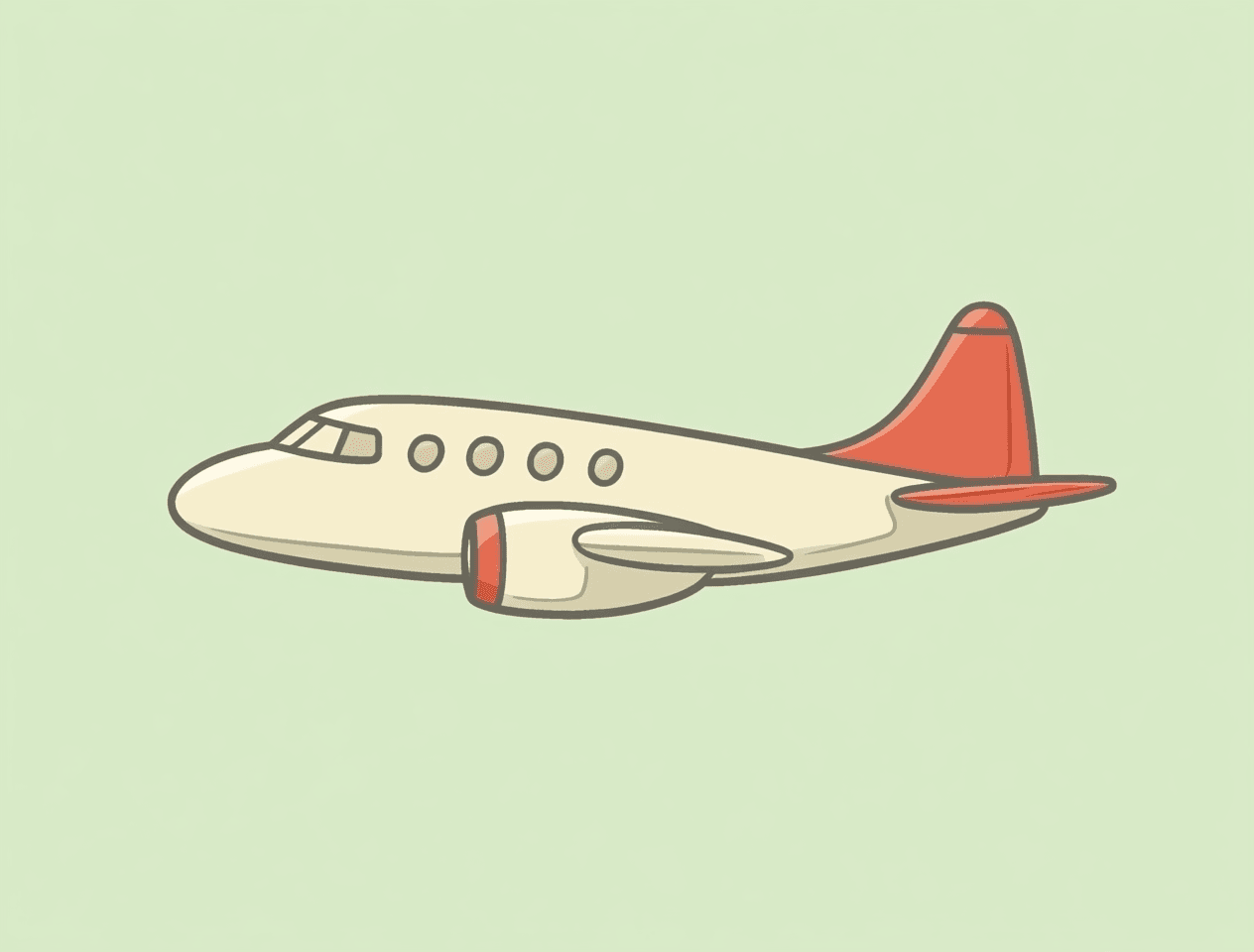 Airplane 204 original repeating artwork