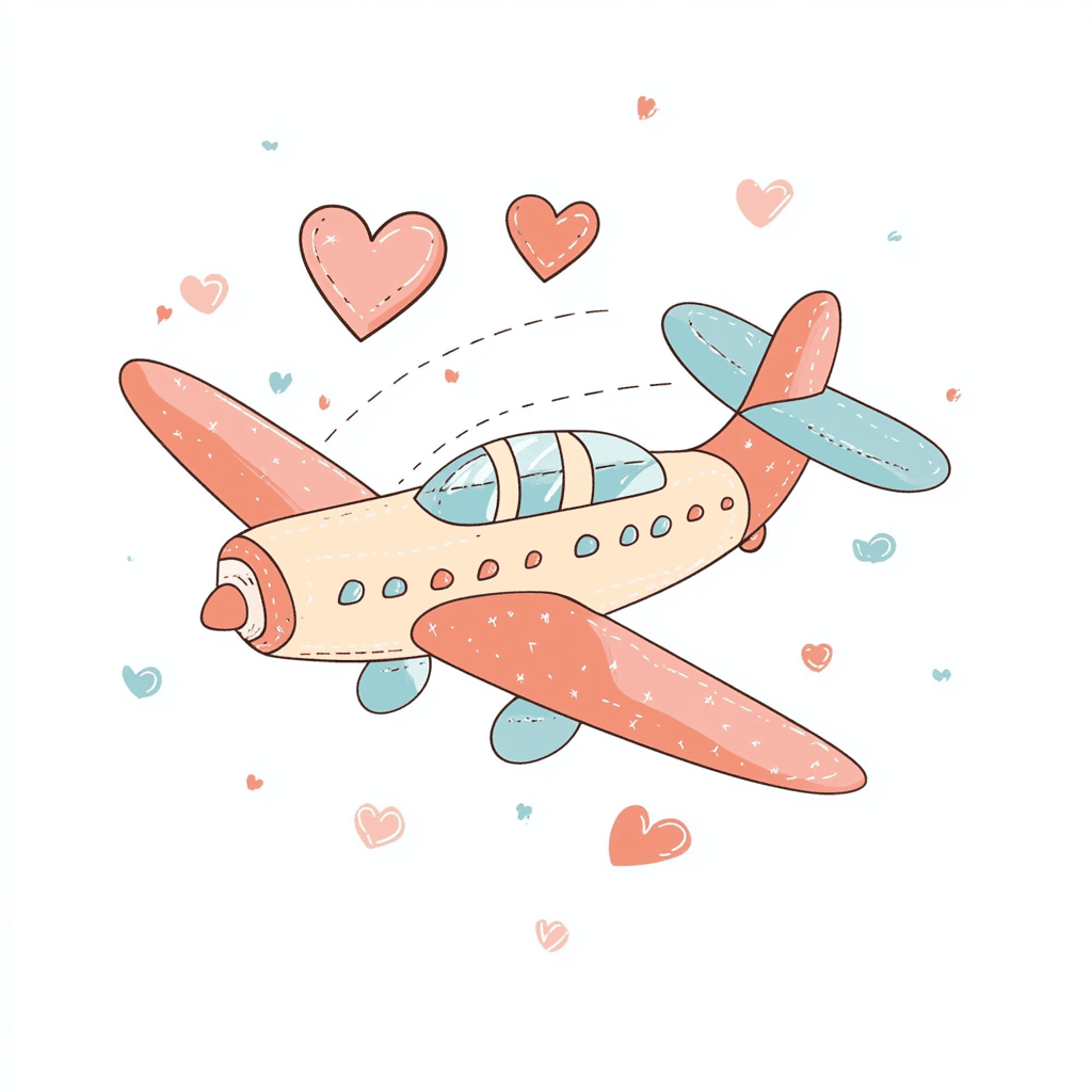 Airplane 110 original repeating artwork