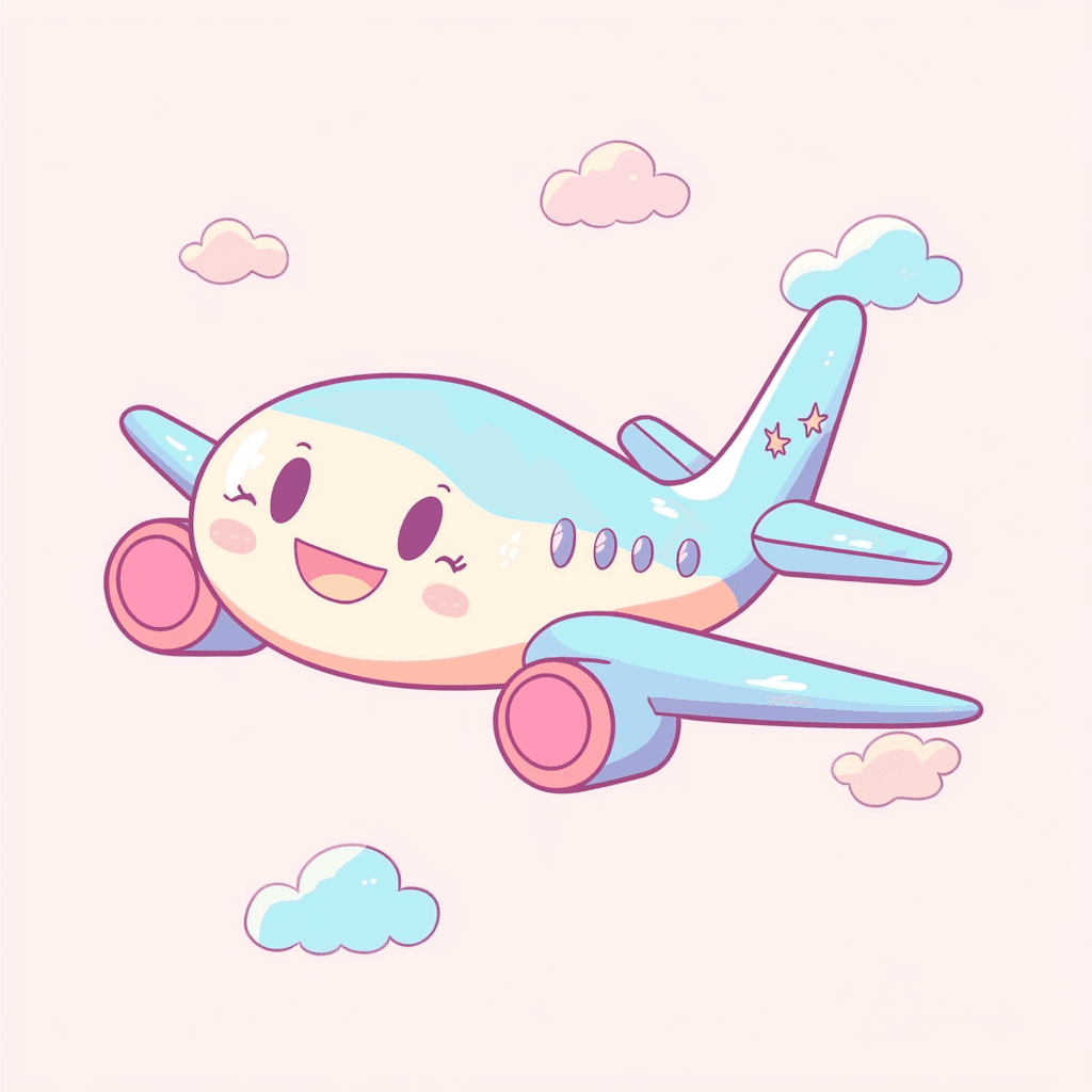 Airplane 351 original repeating artwork
