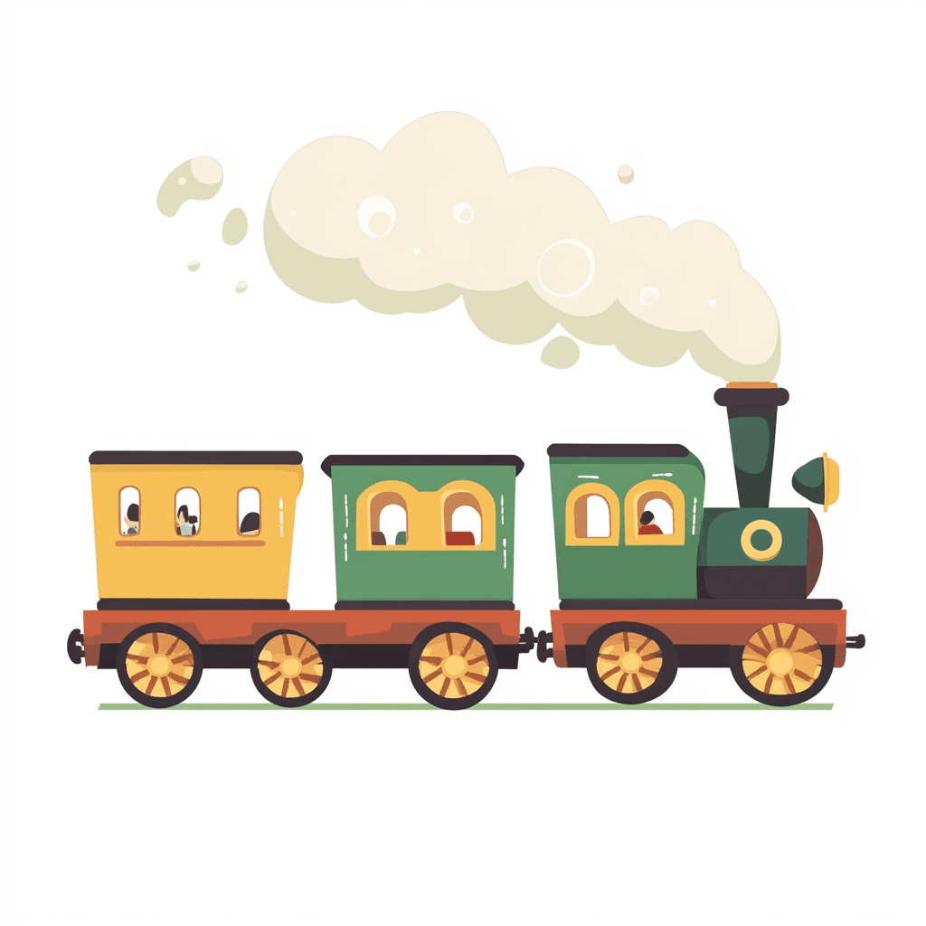 Train Party original repeating artwork