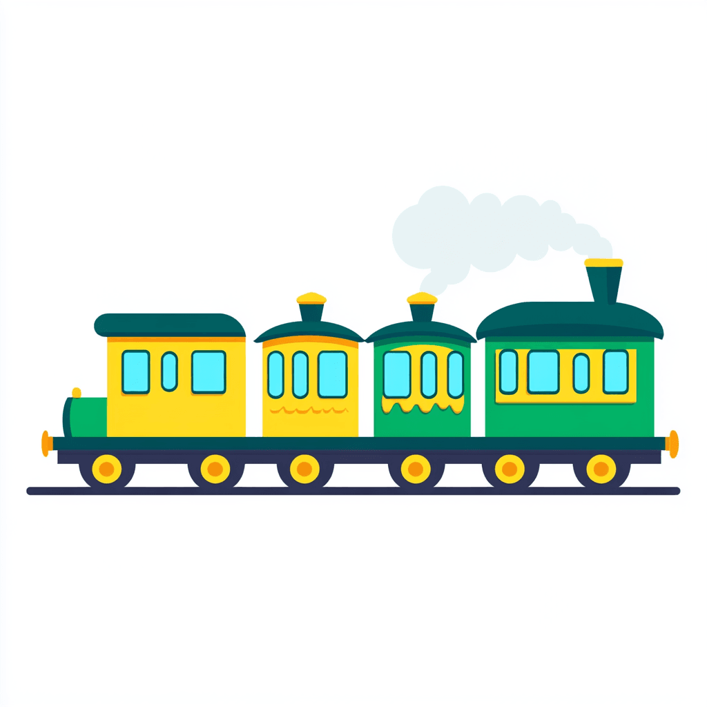 Train 019 original repeating artwork