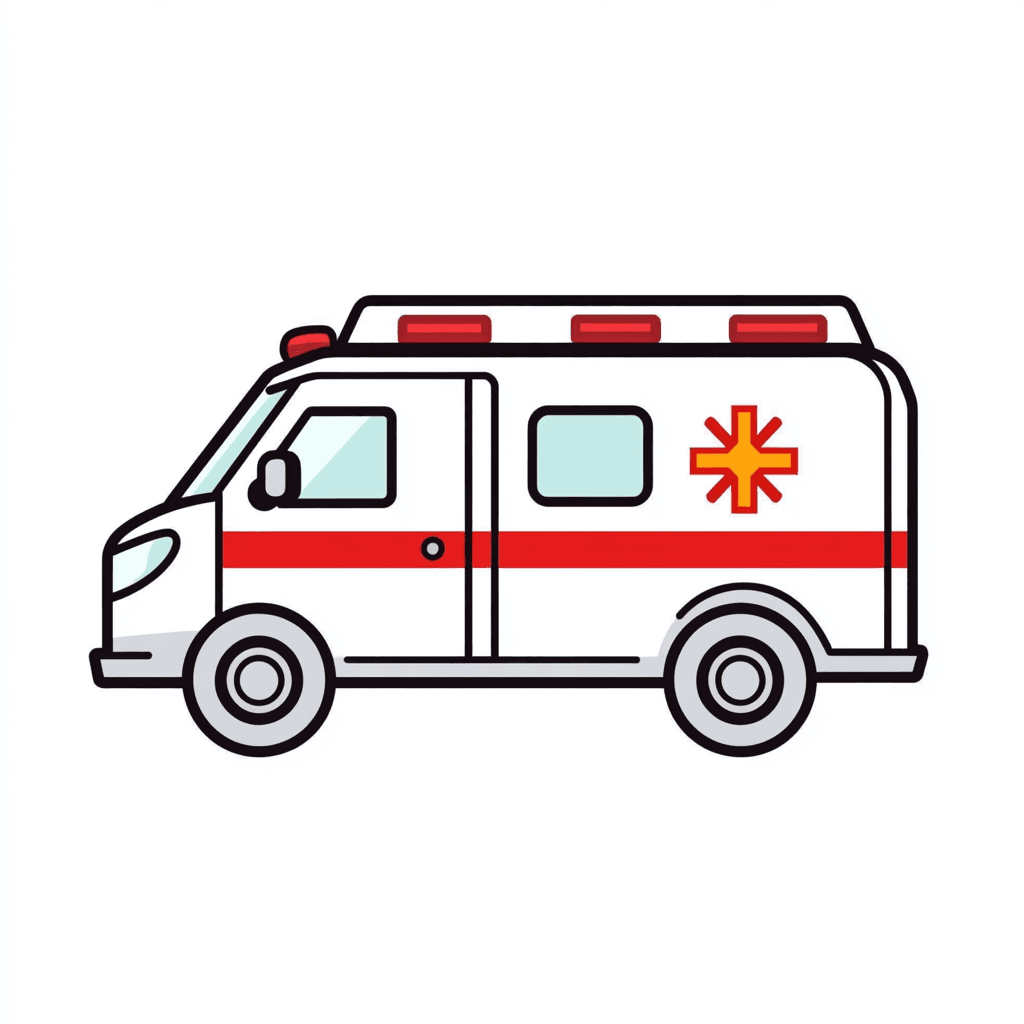 Ambulance Carnival original repeating artwork