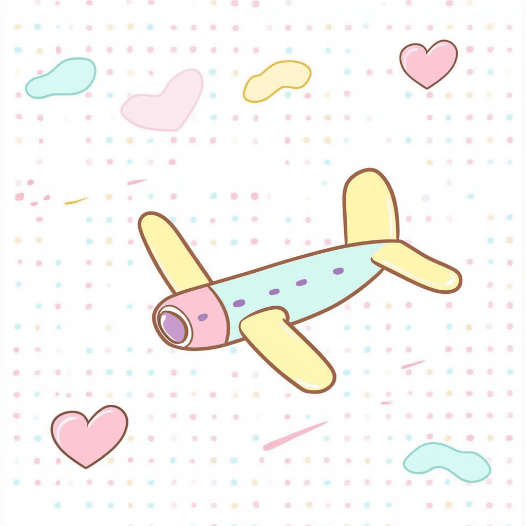 Airplane 355 original repeating artwork