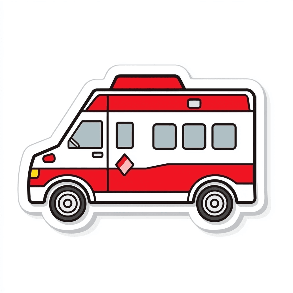 Ambulance 007 original repeating artwork