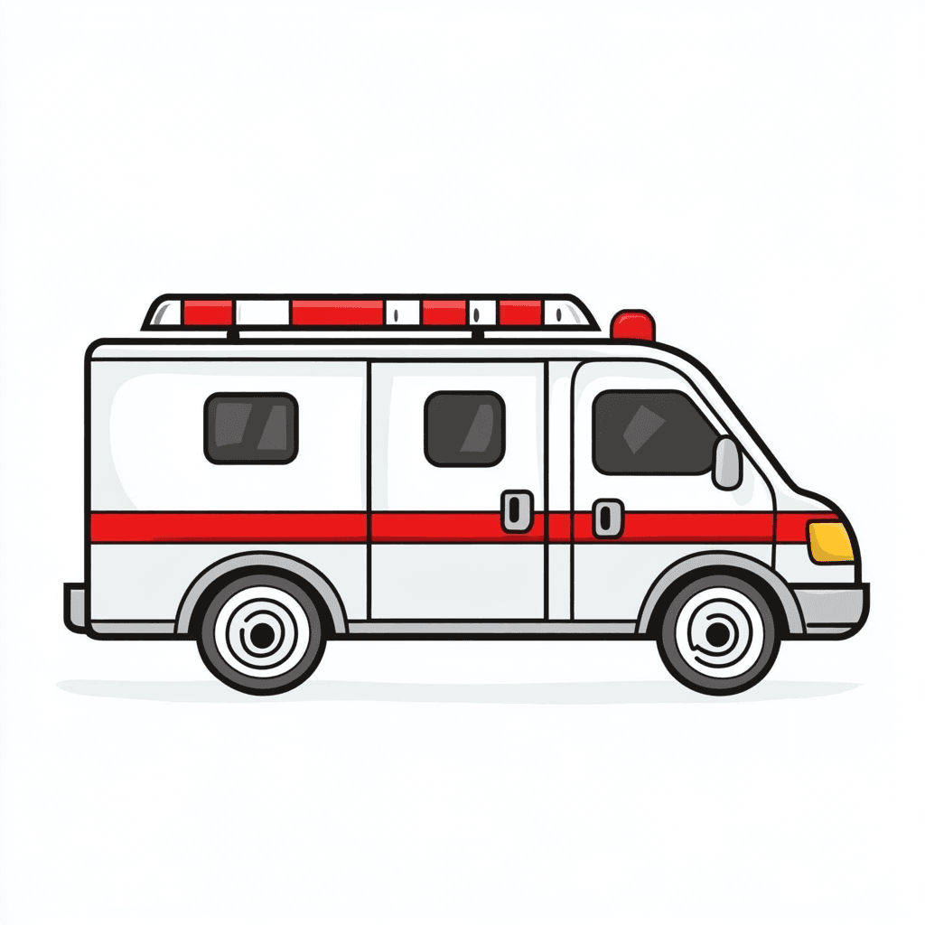 Ambulance Crew original repeating artwork
