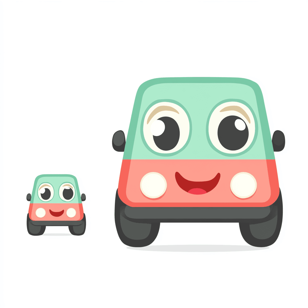 Cartoon Car Sprint original repeating artwork