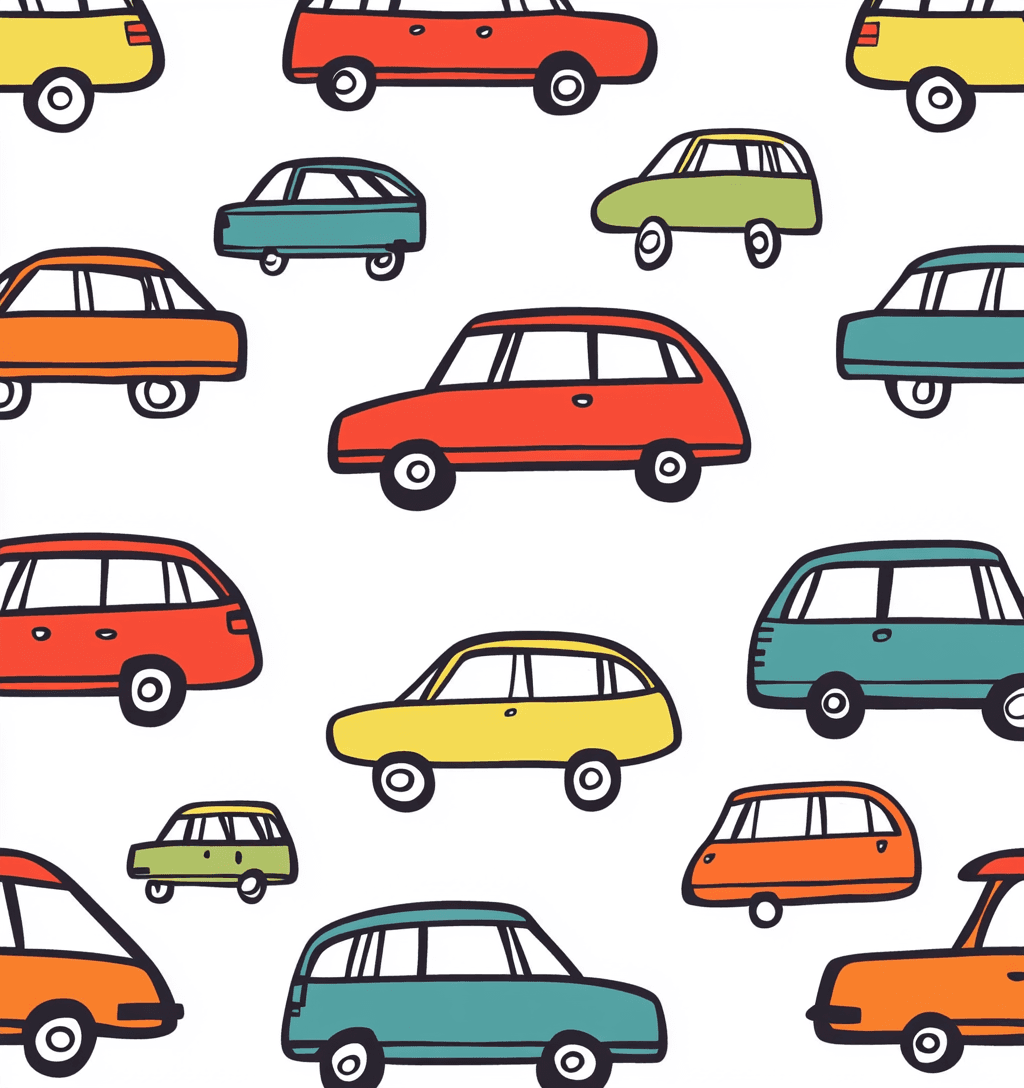 Car Spark original repeating artwork