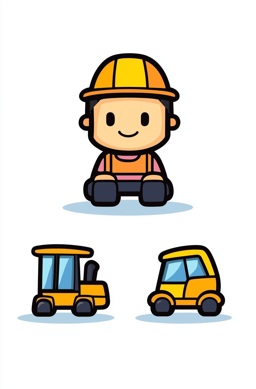 Truck Slide original repeating artwork