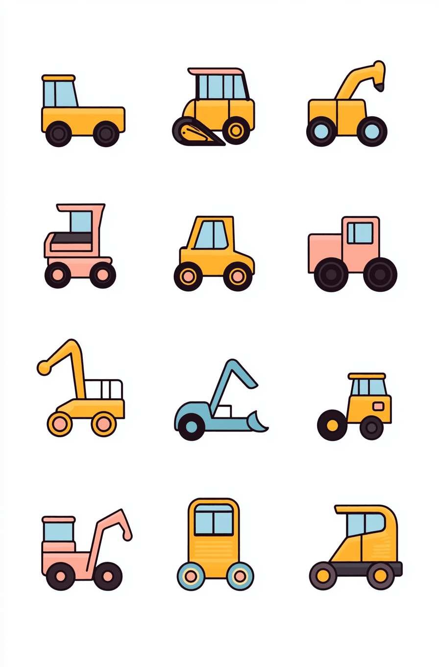 Truck Picnic original repeating artwork