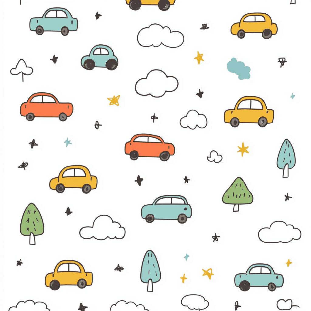 Car Boulevard original repeating artwork
