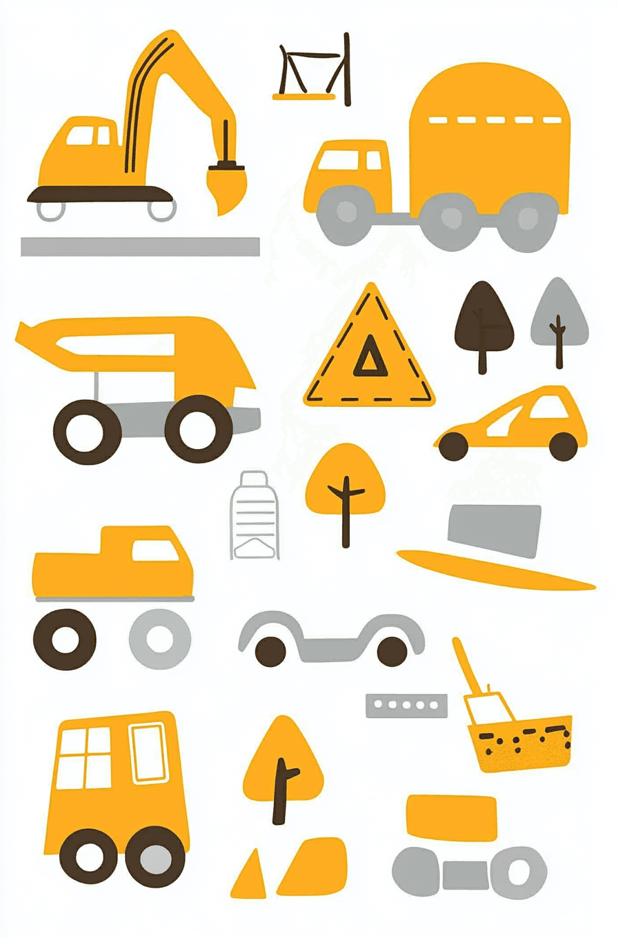 Truck Dash original repeating artwork