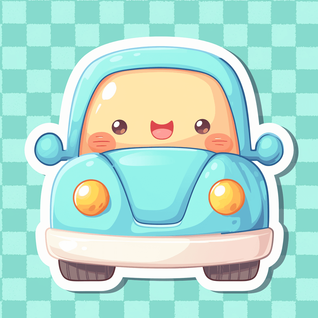 Cartoon Car Wander original repeating artwork