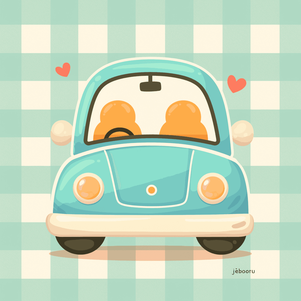 Cartoon Car Hue original repeating artwork