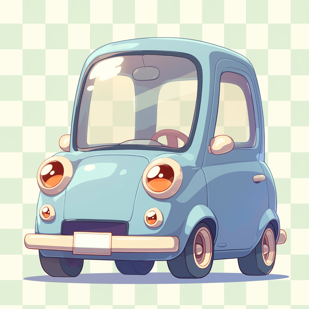 Cartoon Car Midnight original repeating artwork