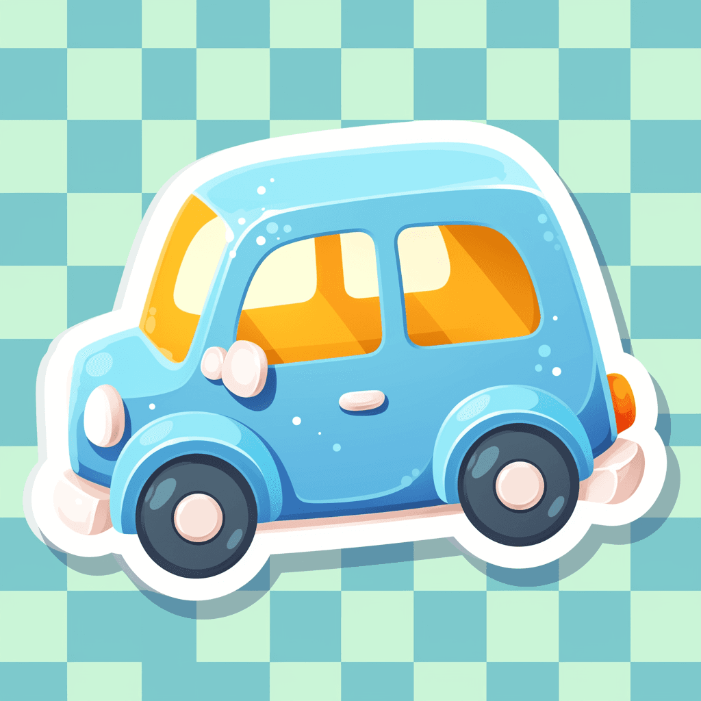 Cartoon Car 026 original repeating artwork