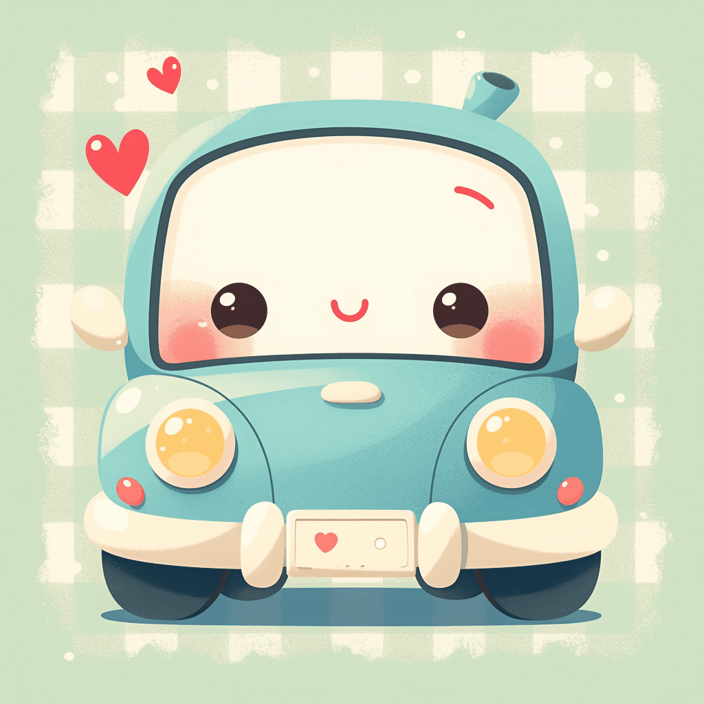 Cartoon Car Press original repeating artwork