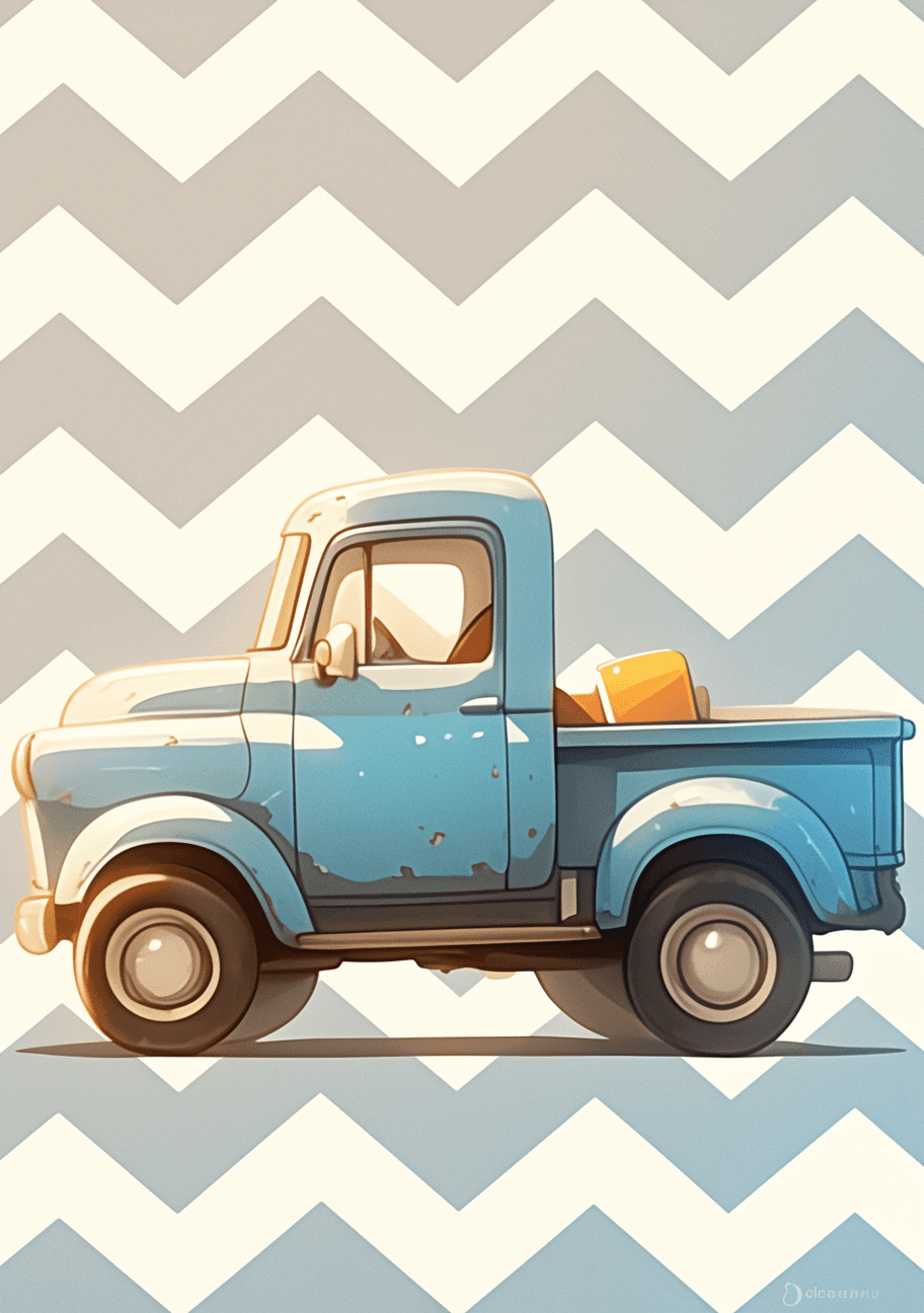 Cartoon Car Carnival original repeating artwork