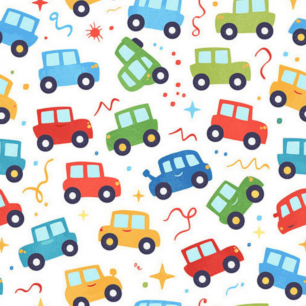 Cartoon Car South original repeating artwork