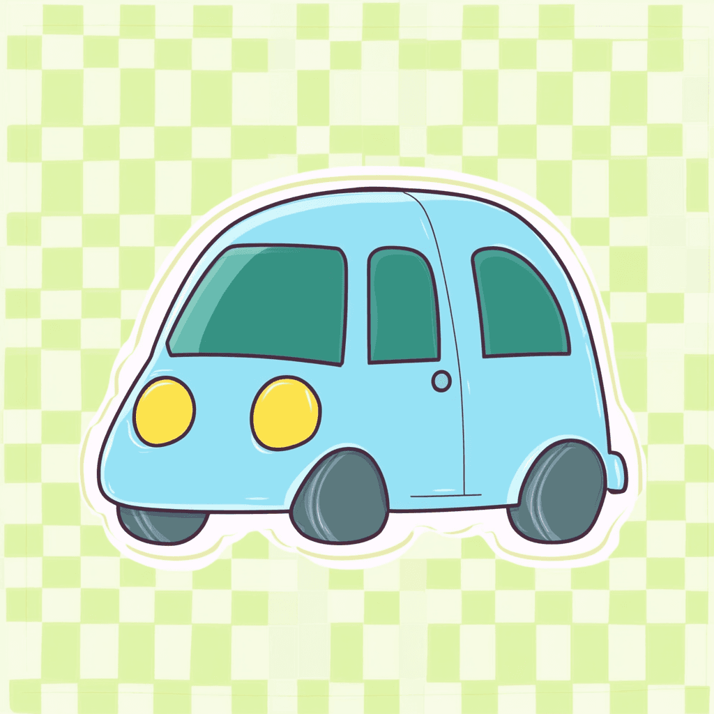 Cute Car Spark original repeating artwork