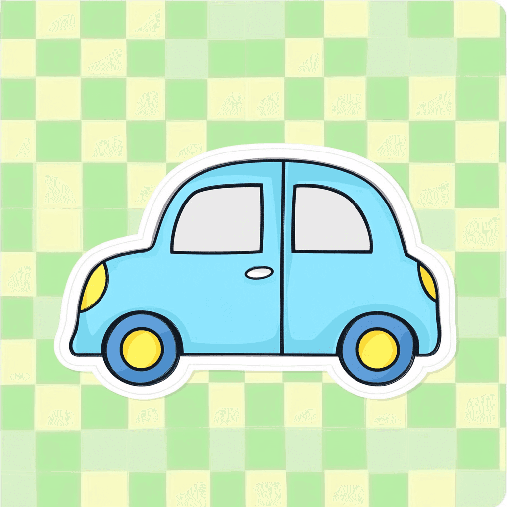 Cute Car Burst original repeating artwork