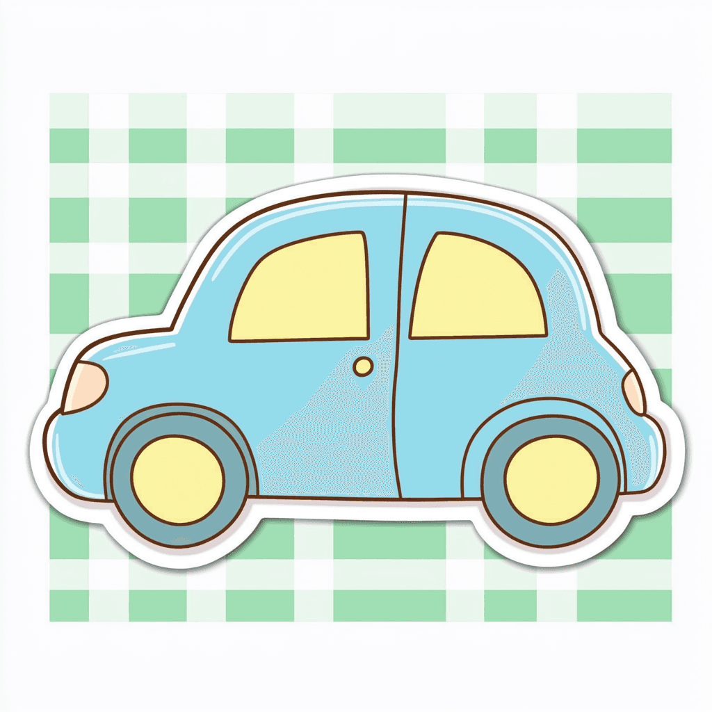 Cute Car Team original repeating artwork