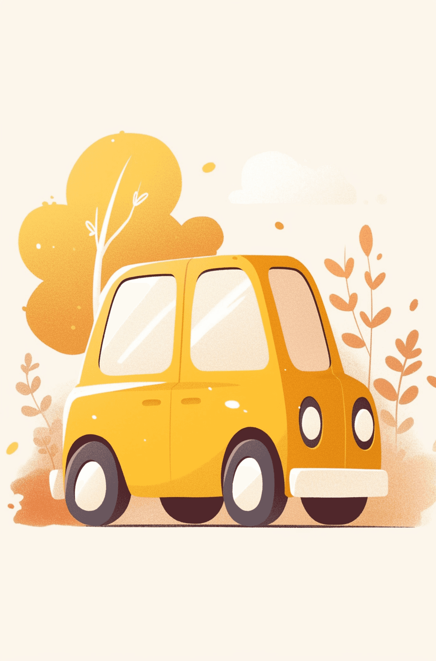 Cartoon Car 034 original repeating artwork