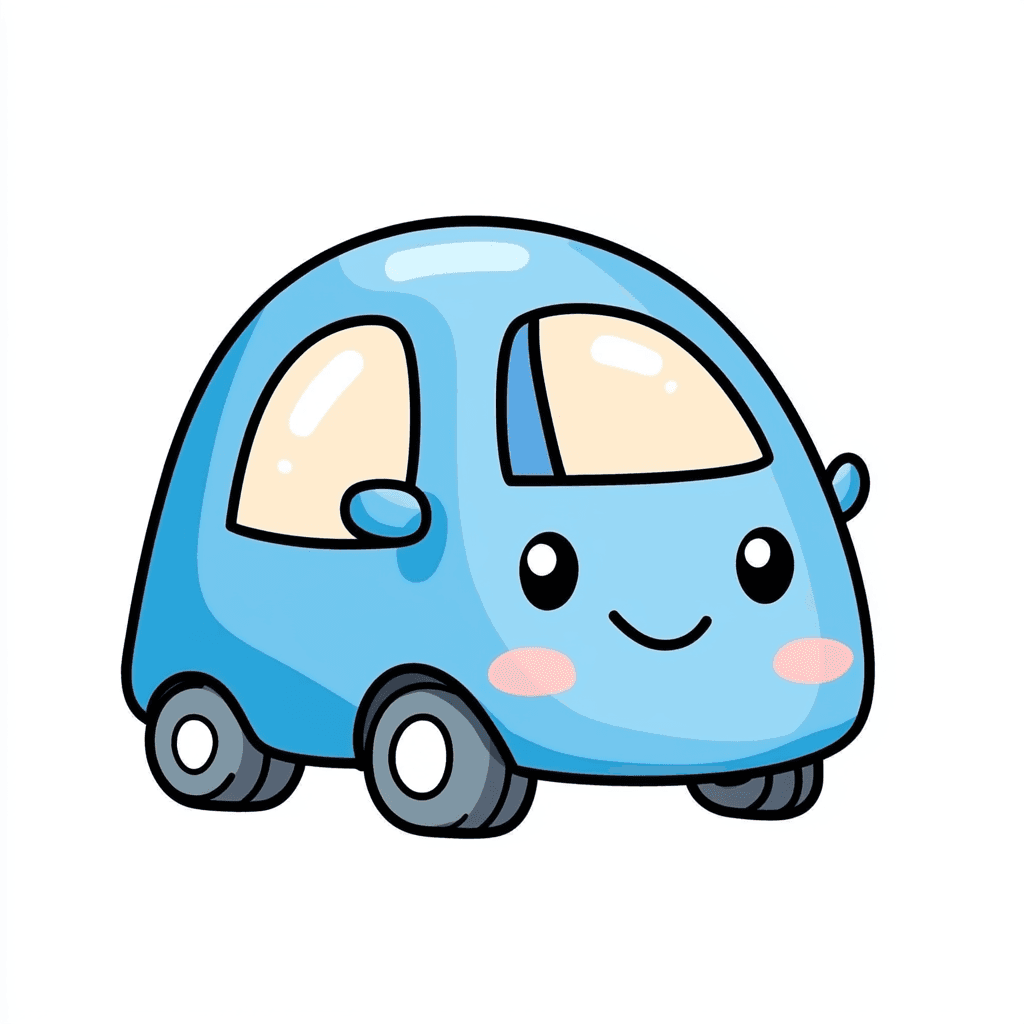 Cartoon Car Rise original repeating artwork