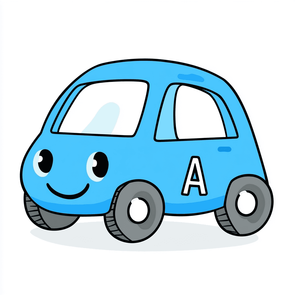 Cartoon Car Rhythm original repeating artwork