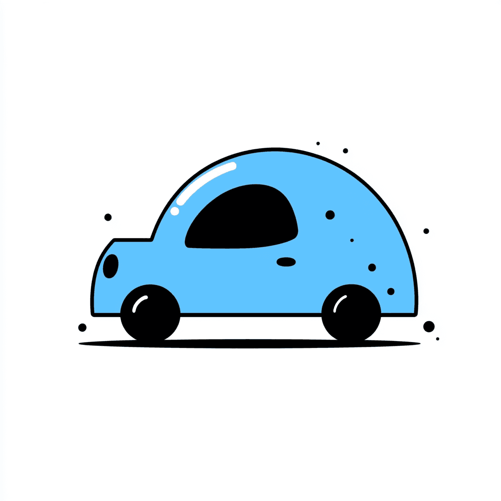Cute Car Dusk original repeating artwork