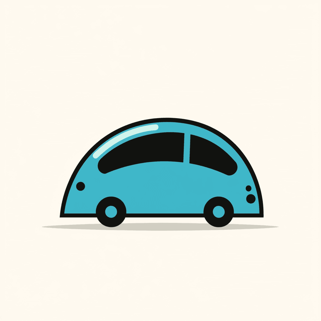 Cute Car Silver original repeating artwork