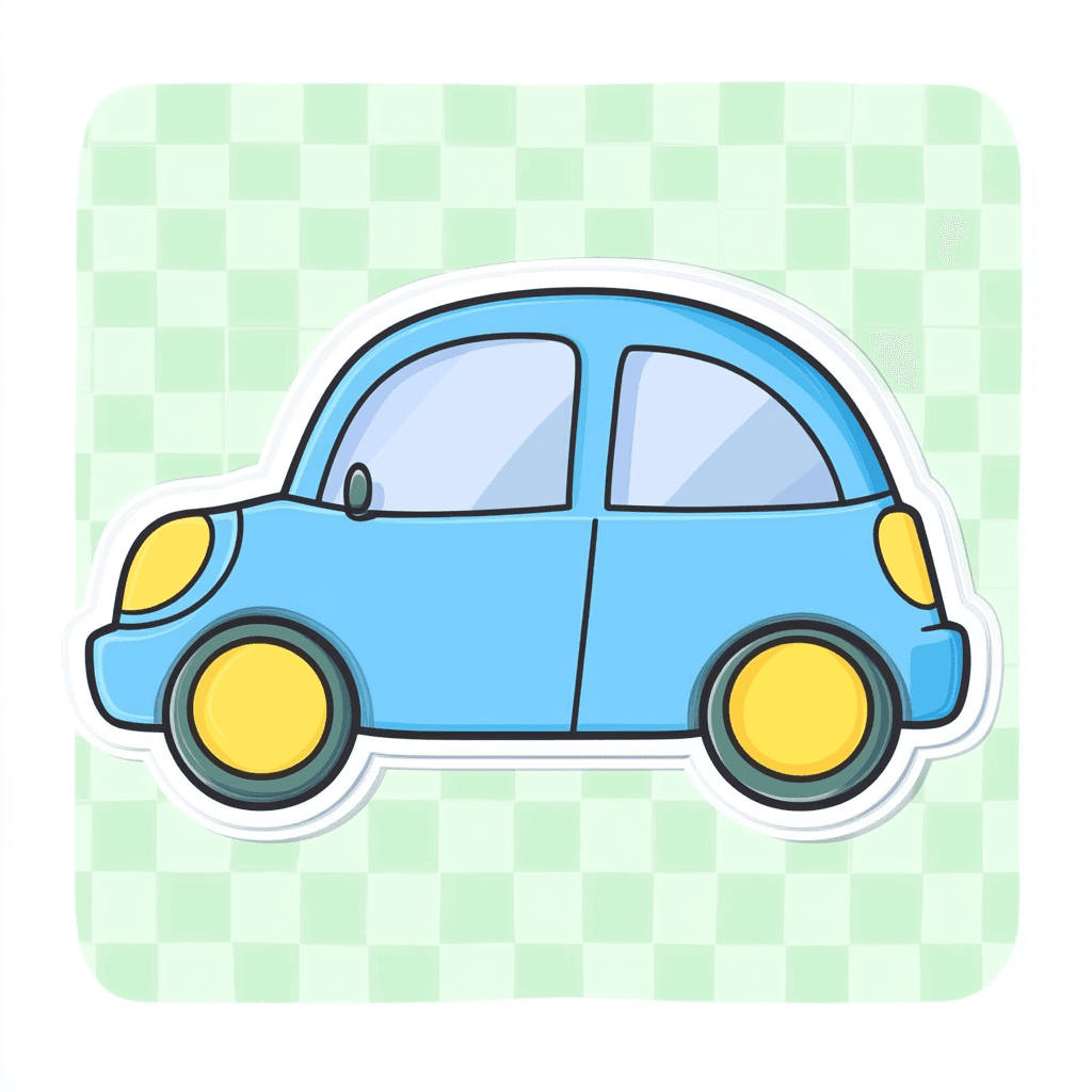 Cute Car 026 original repeating artwork