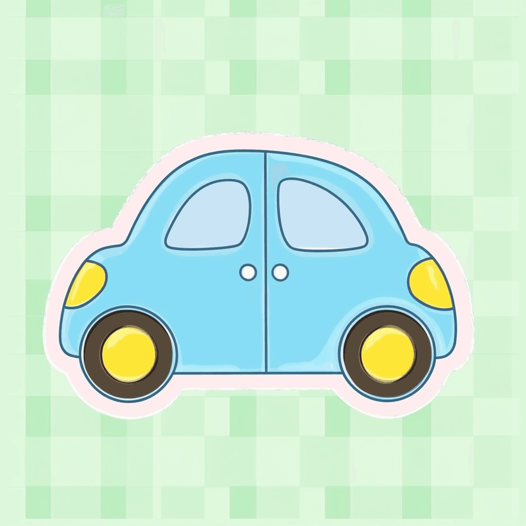 Cute Car Show original repeating artwork