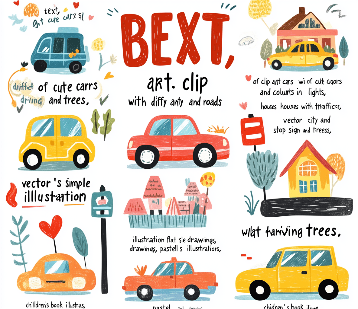 Car Seek original repeating artwork