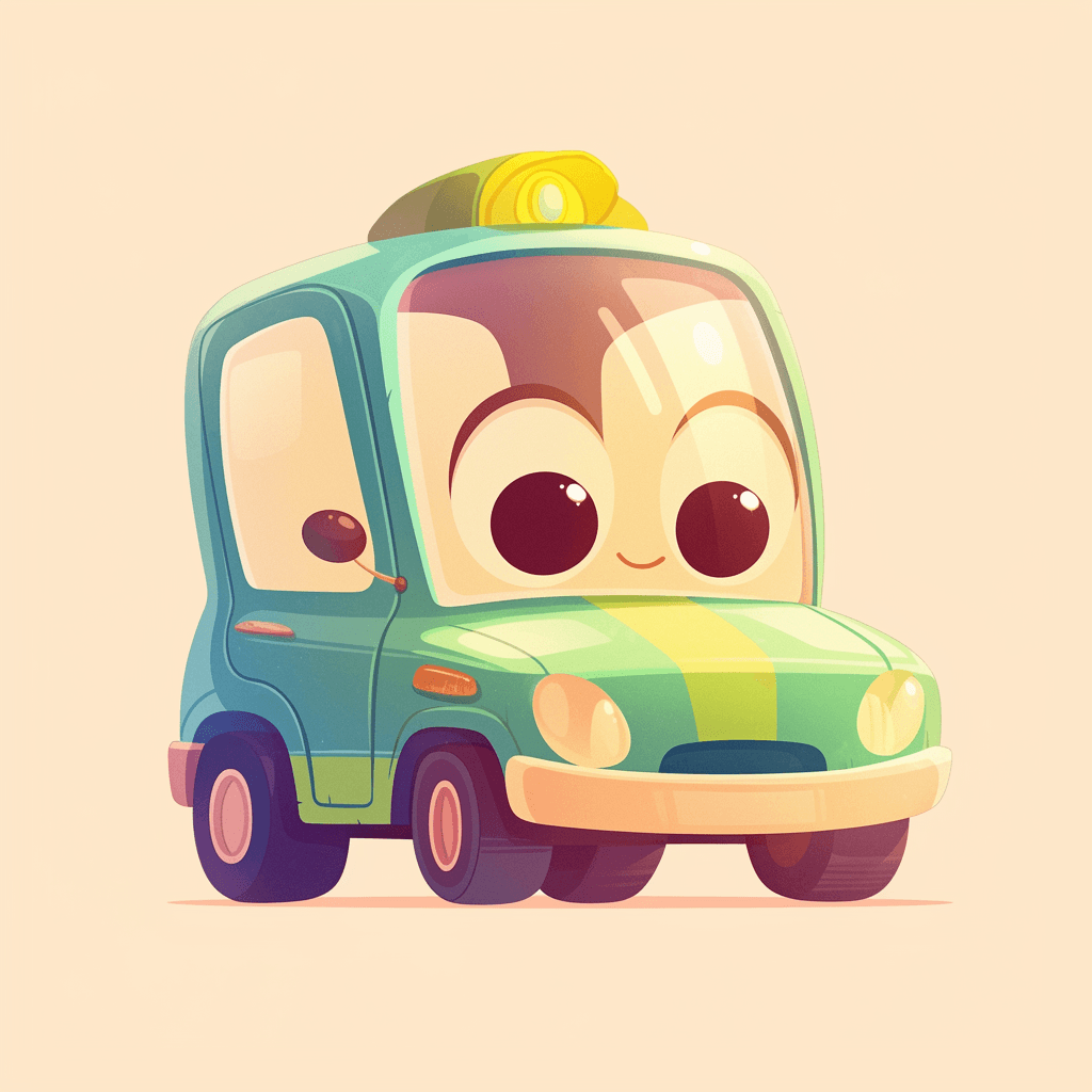 Cartoon Car 025 original repeating artwork