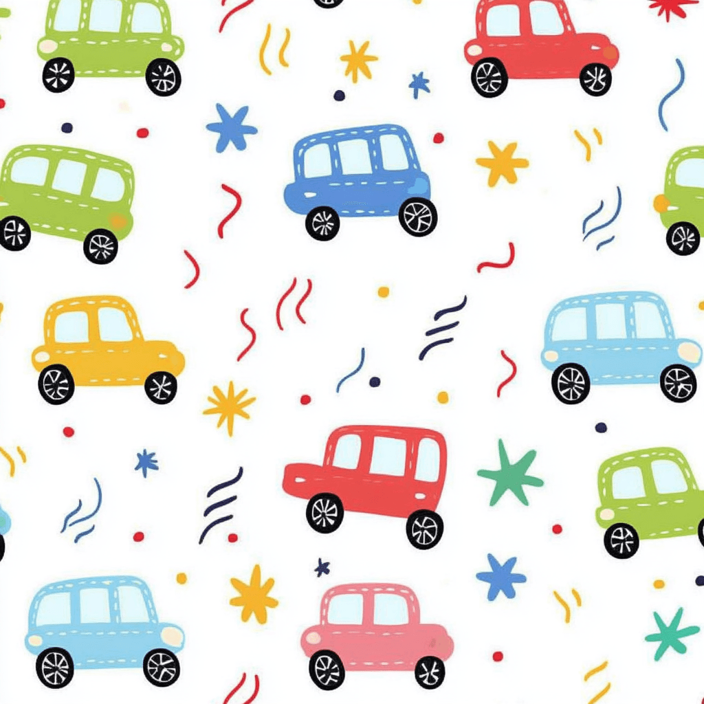 Cartoon Car 035 original repeating artwork