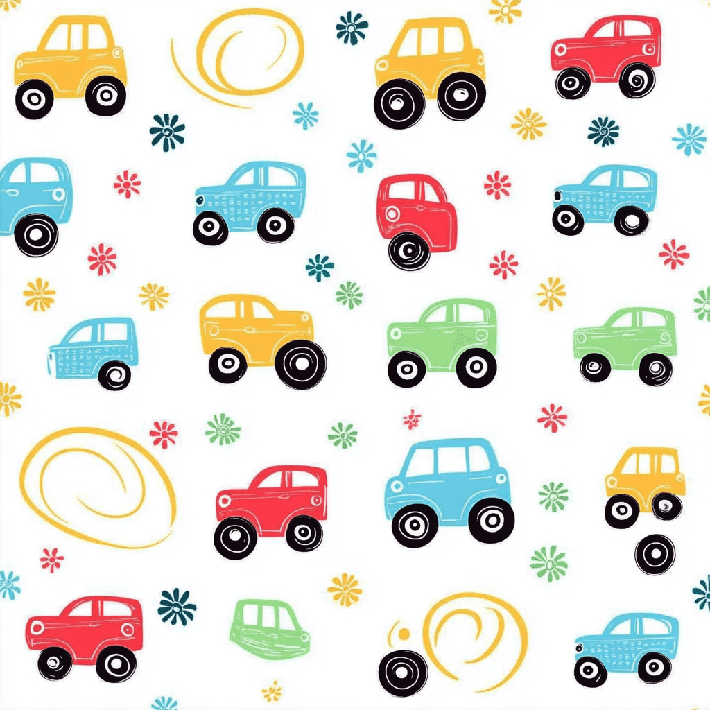 Cartoon Car 010 original repeating artwork