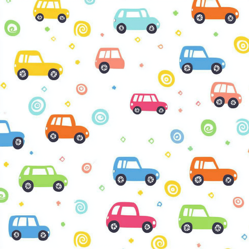 Cartoon Car 033 original repeating artwork