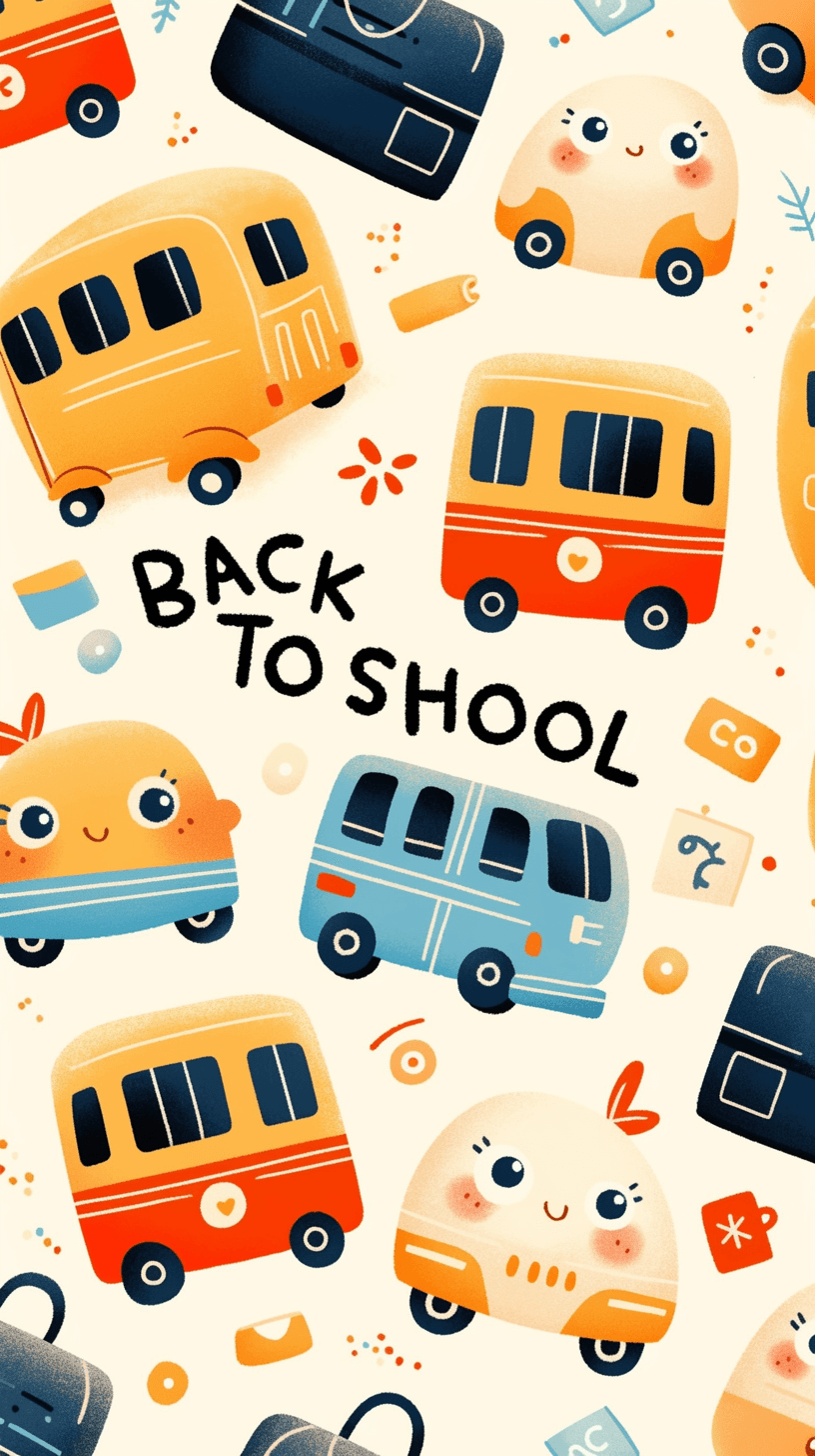 Cartoon Car Rush original repeating artwork