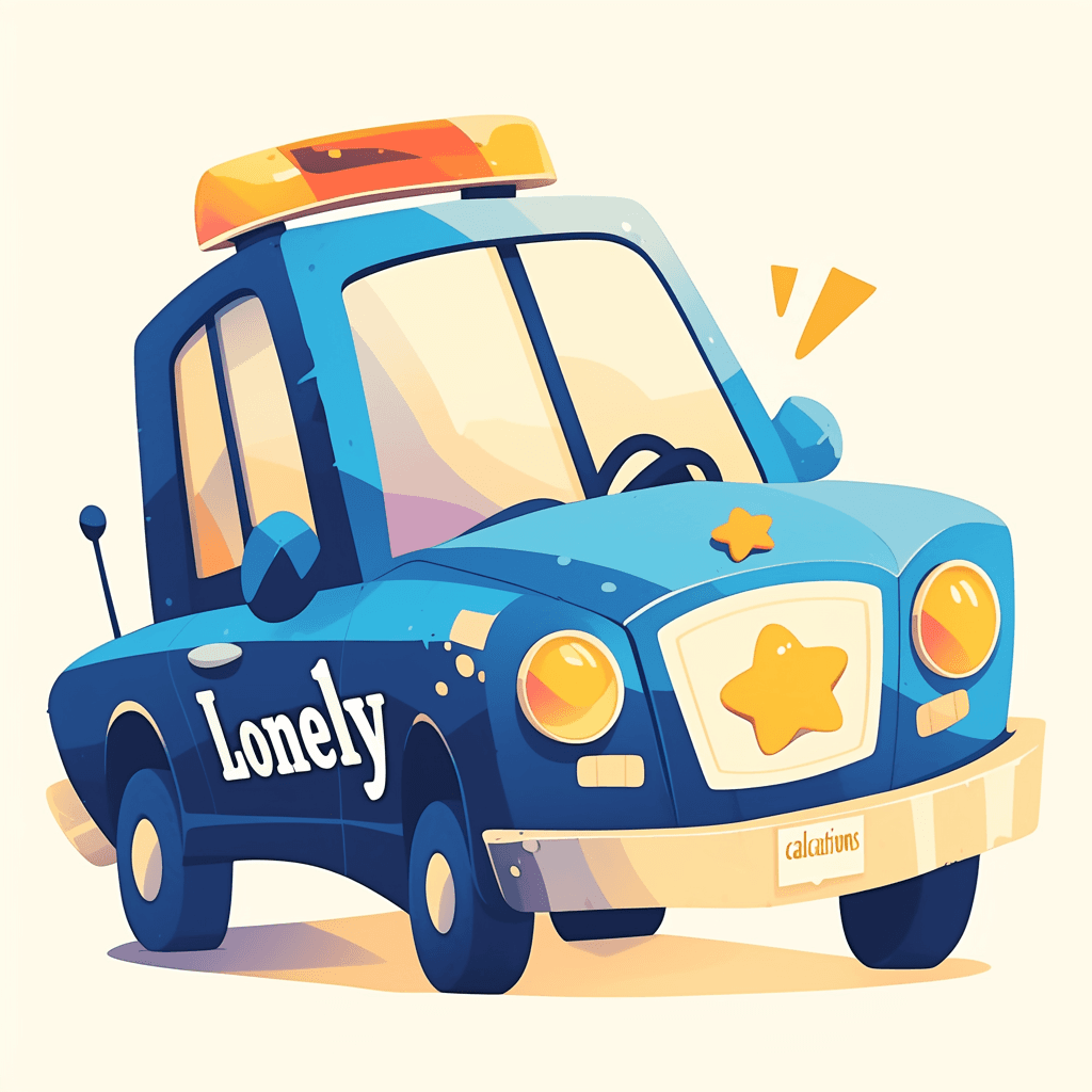 Cartoon Police Car Squad original repeating artwork