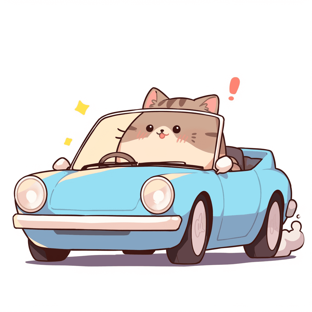 Cartoon Car Silver original repeating artwork