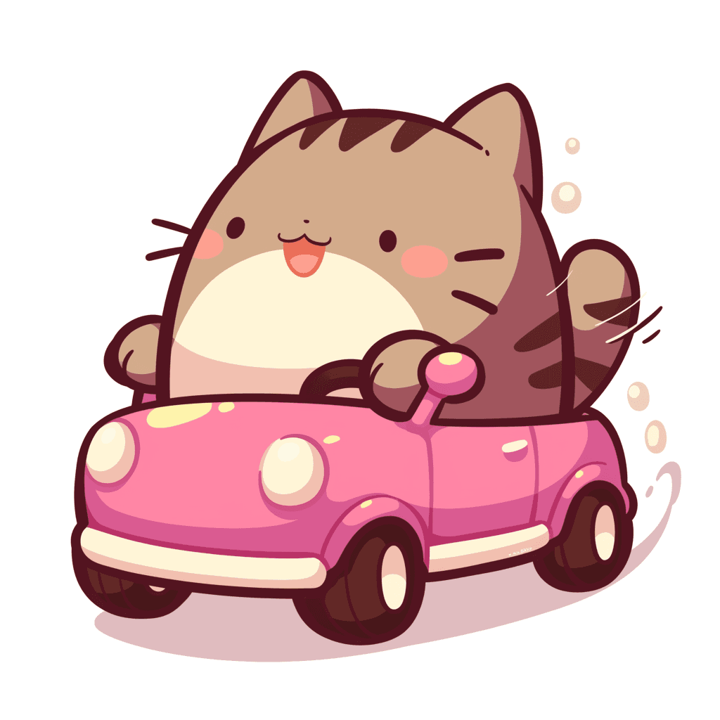 Cartoon Car Rooftop original repeating artwork