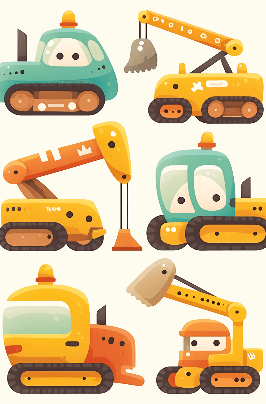 Digger Squad original repeating artwork