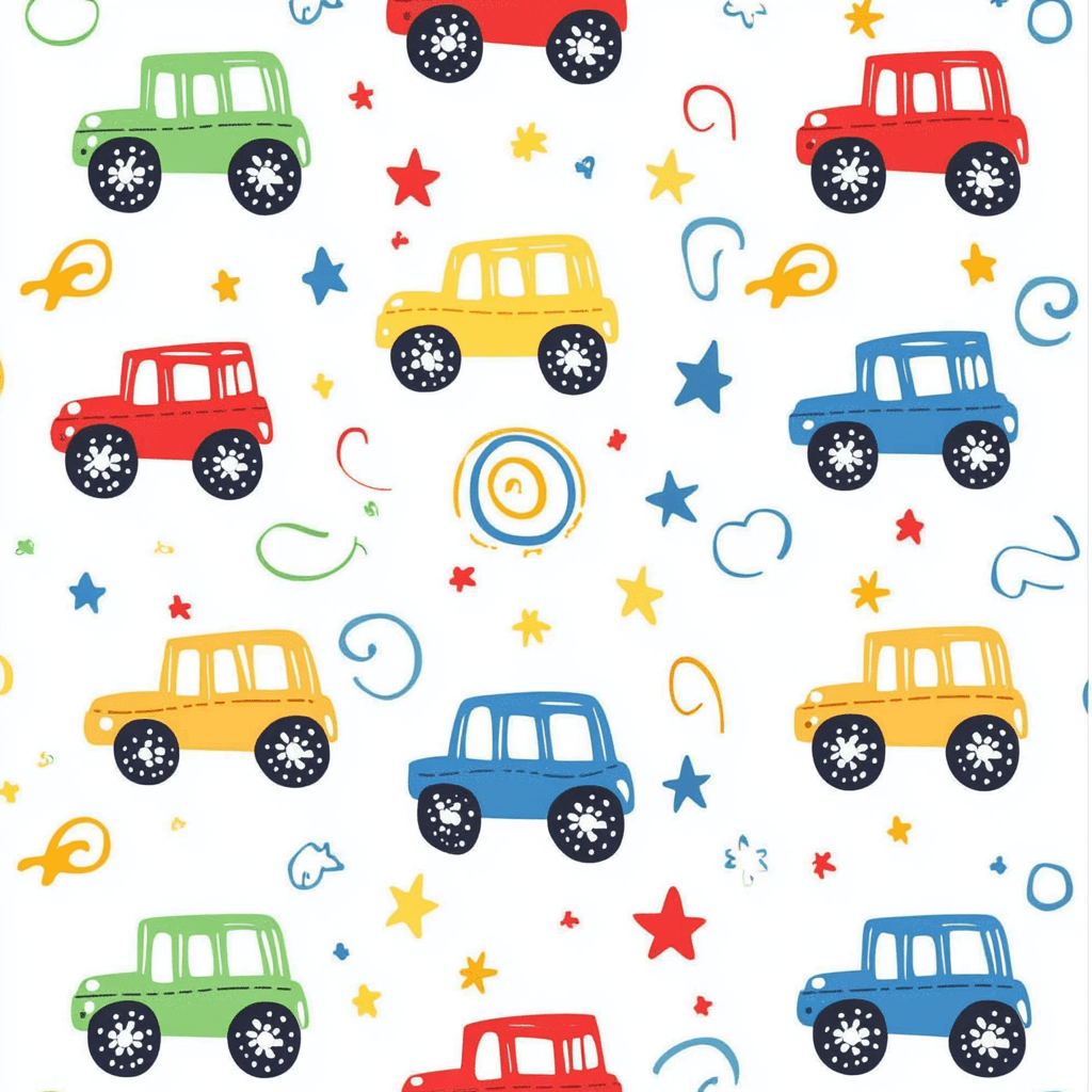 Car 107 original repeating artwork