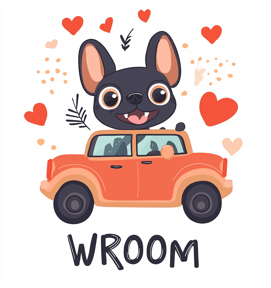 Puppy Uptown original repeating artwork