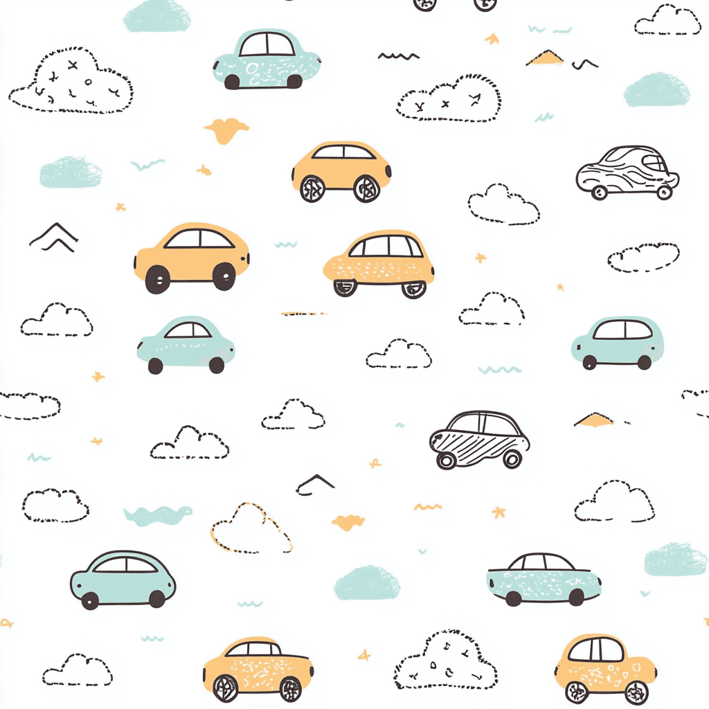 Cute Car 007 original repeating artwork