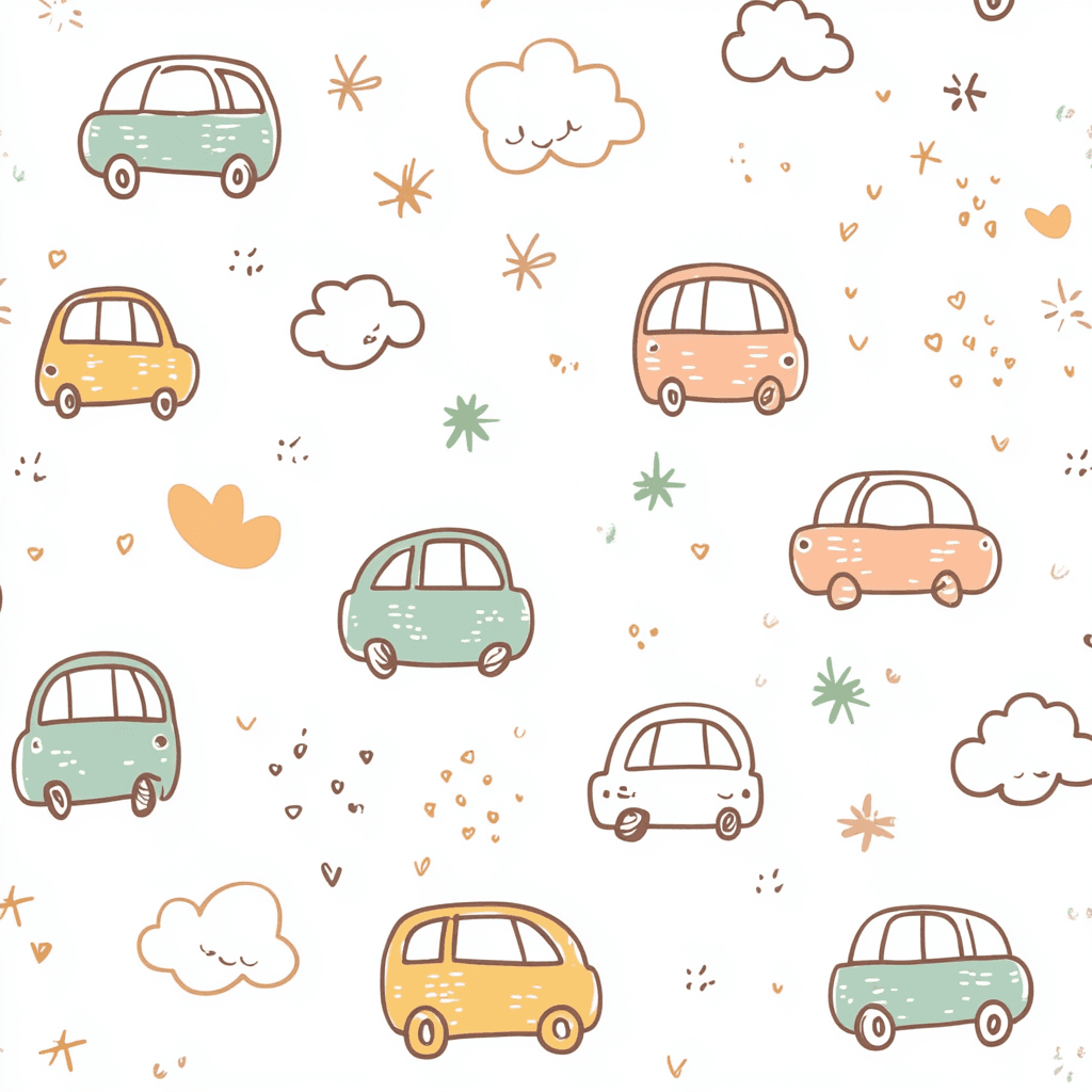 Cute Car Prism original repeating artwork