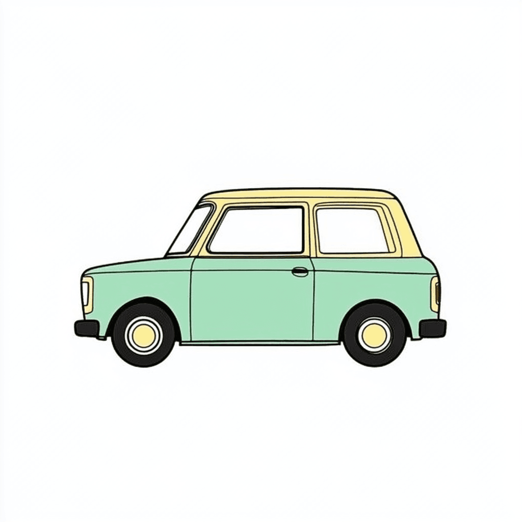 Car Rooftop original repeating artwork
