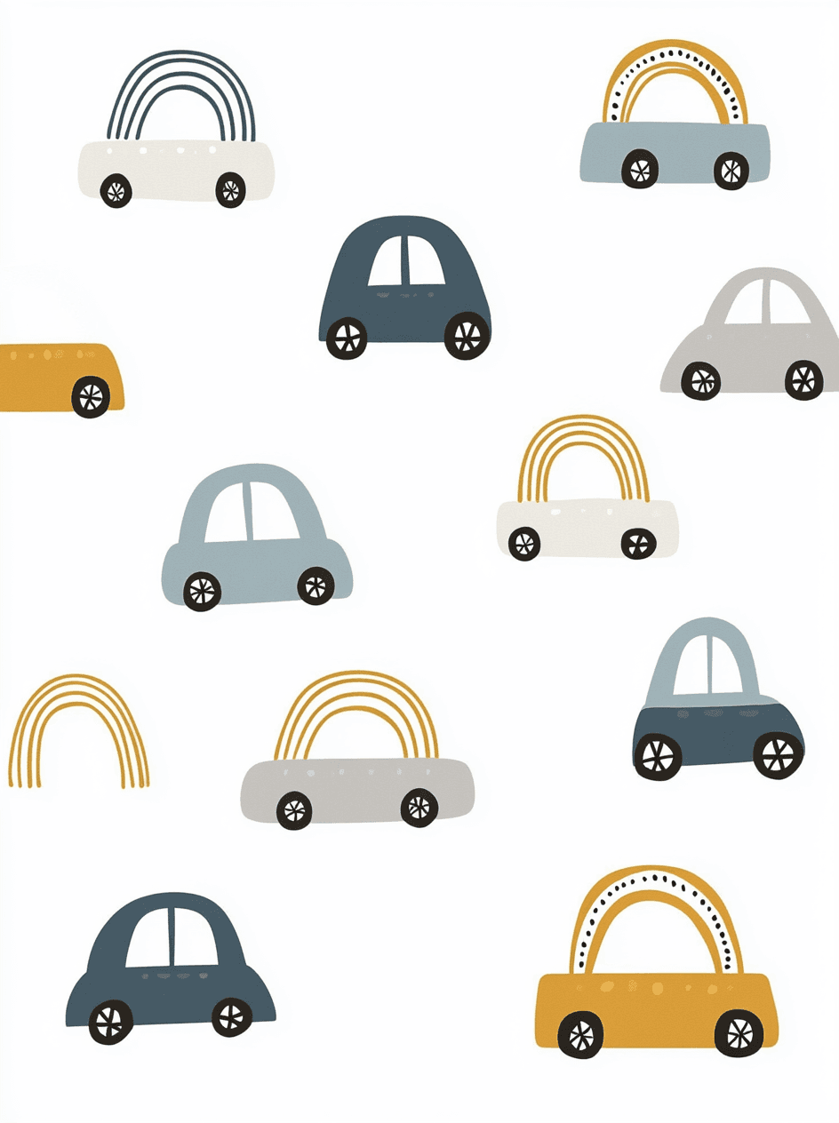Cartoon Car 013 original repeating artwork