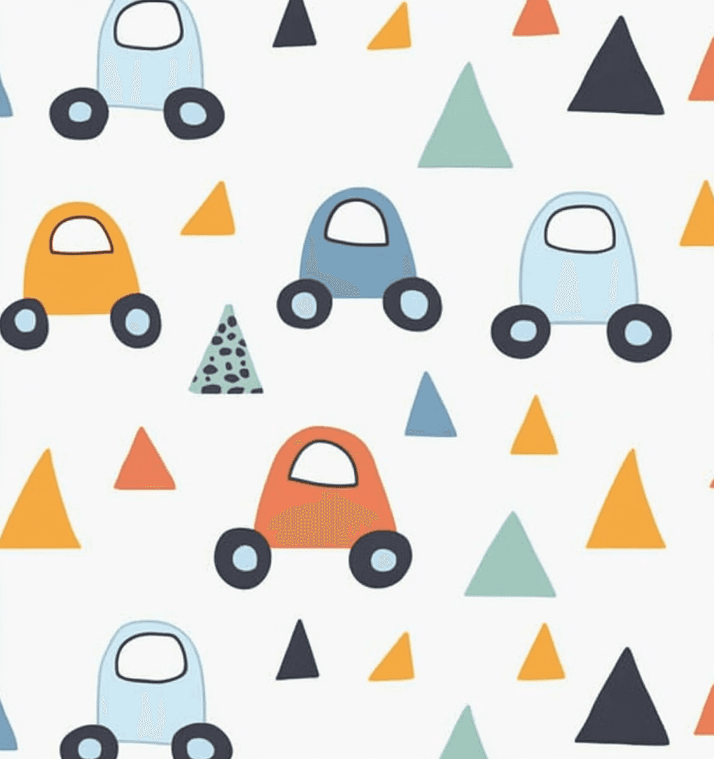 Cartoon Car Grow original repeating artwork